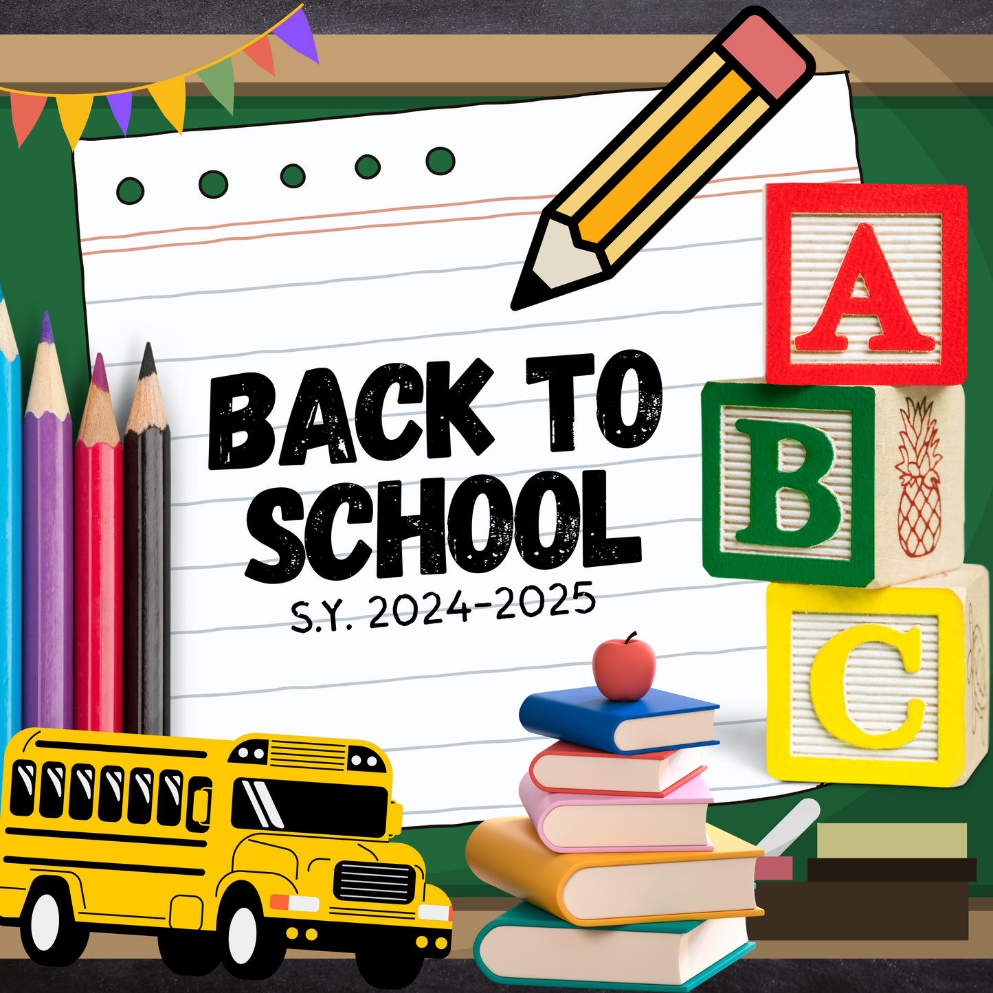 Back to School Party Favor Canva Design & Templates (7 editable designs and templates)