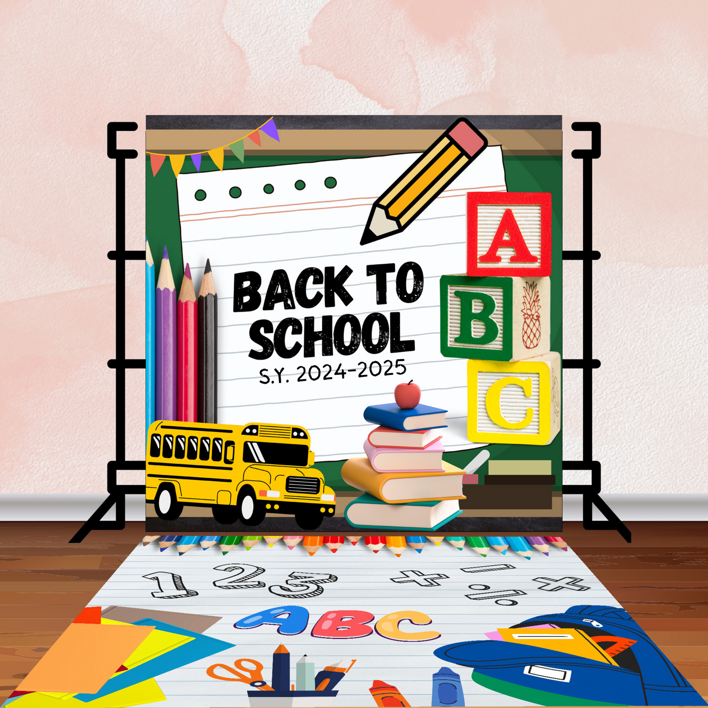 Back to School Party Favor Canva Design & Templates (7 editable designs and templates)