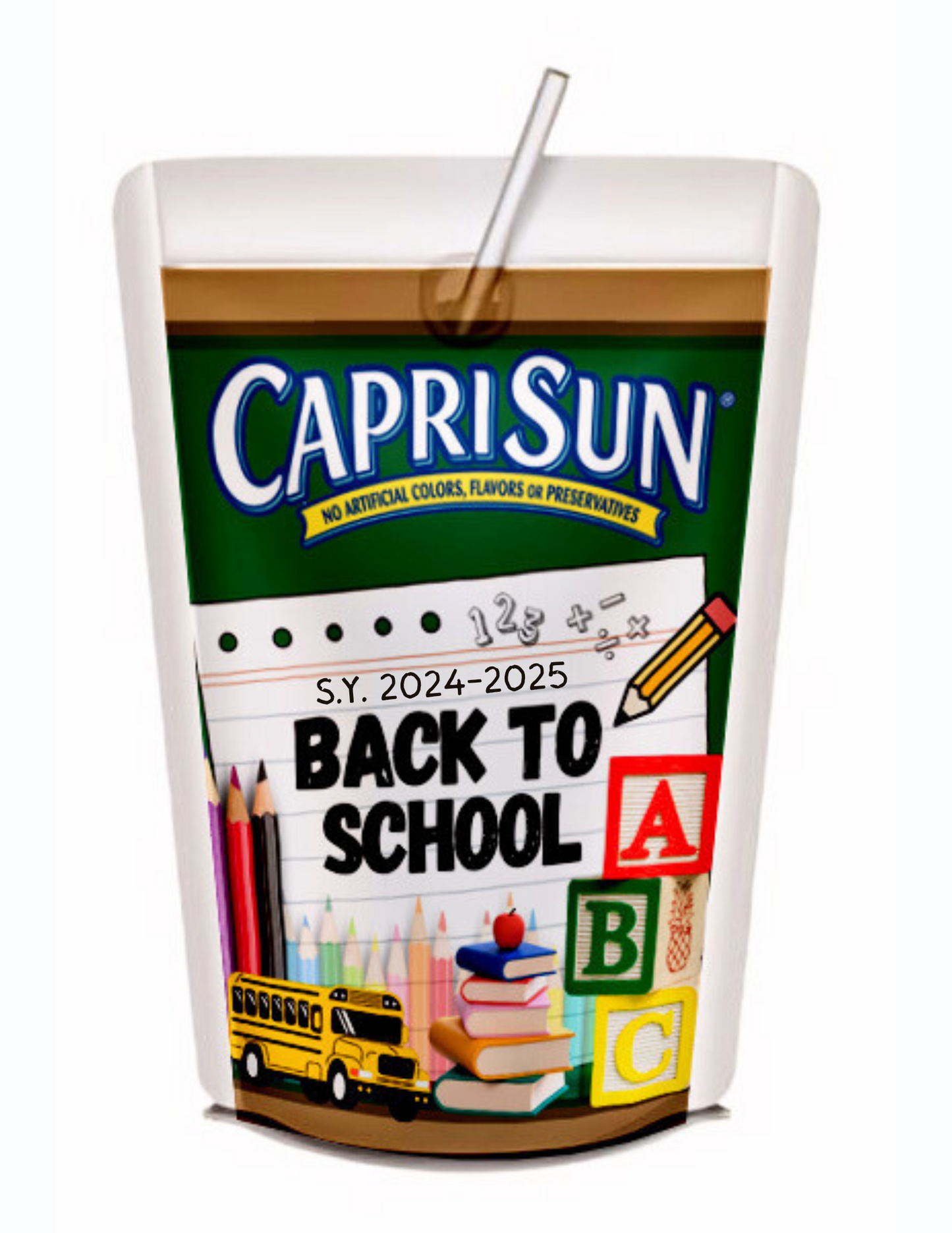 Back to School Party Favor Canva Design & Templates (7 editable designs and templates)