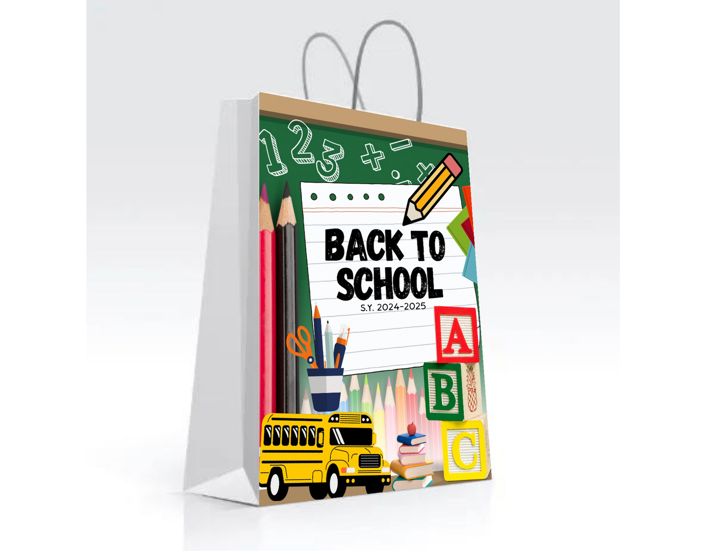 Back to School Party Favor Canva Design & Templates (7 editable designs and templates)